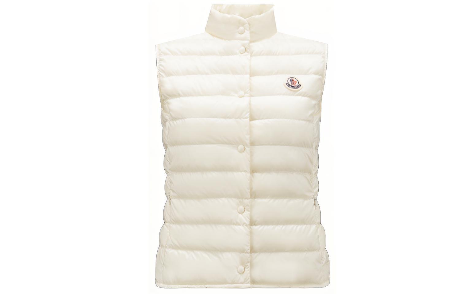 (Women) Moncler Liane SS23  White Sleeveless Down Vest I10931A1020053048034
