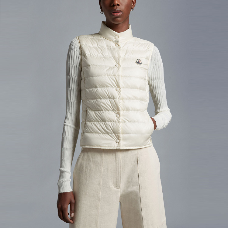 Shop (W) 몽클레르 리안 SS23 화이트 민소매 다운 베스트 I10931A1020053048034