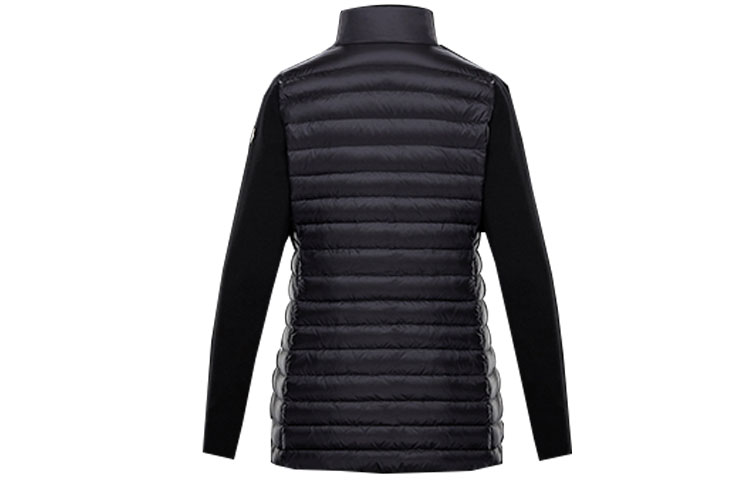 Lookbook (W) 몽클레어 여성용 경량 나일론 패딩 울 스웨터 블랙. 0939B50900A9001999