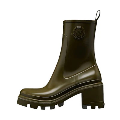 (W) Moncler Loftgrip Slip-On Boot 'Green Rubber'