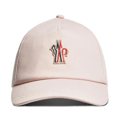 (Women) Moncler Logo Cotton Cap Pink Fashion Accessory. J20983B0000204863