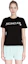 Cheap (W) 蒙口logo刺绣女士短袖圆领T恤 SS23 黑色 I10938C00009829HP999