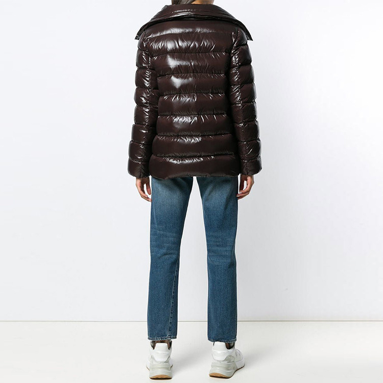 (Women) Moncler Logo Fur Hooded Down Jacket Brown 46399-25-68950-243 圖 4