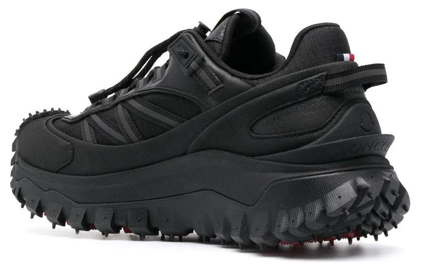 (W) Moncler Low-Top Lace-Up 'Black' 圖 4