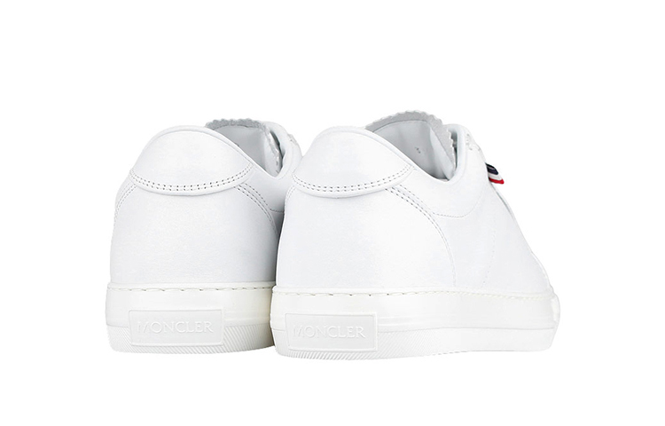 (W) Moncler Low-Top Leather Sneaker 'White Logo' 圖 3