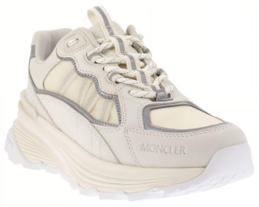 盟可睐(Moncler)皮革 厚底系带 防滑減震 低幫 運動休閒鞋 女款 白色 Lookbook 盟可睐(Moncler)皮革 厚底系带 防滑減震 低幫 運動休閒鞋 女款 白色
