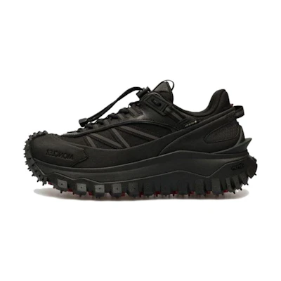 (W) Moncler Low-Top Round Toe 'Black Lifestyle'