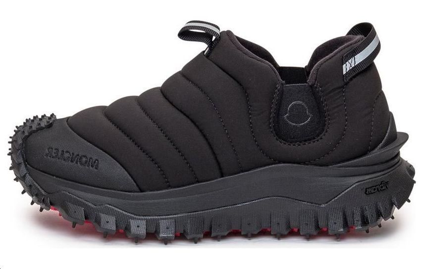 (W) Moncler Low Top 'Black Polyester Lace-Up'