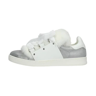 (W) Moncler Low Top 'Silver Paneled Leather'