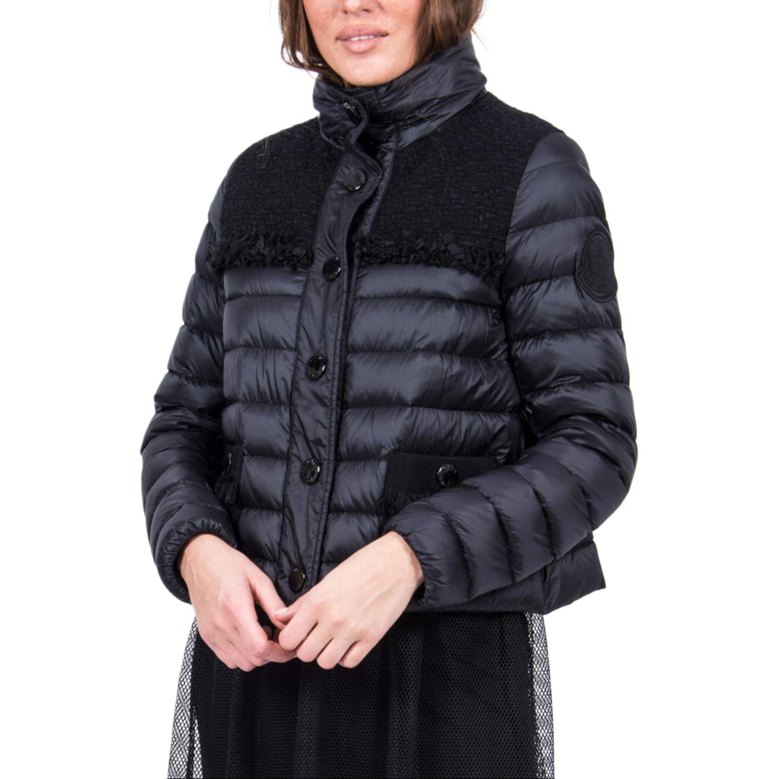 (Women) Moncler LUNAIRE Wool-Blend Down Jacket  Black F10931A50300C0358 圖 3