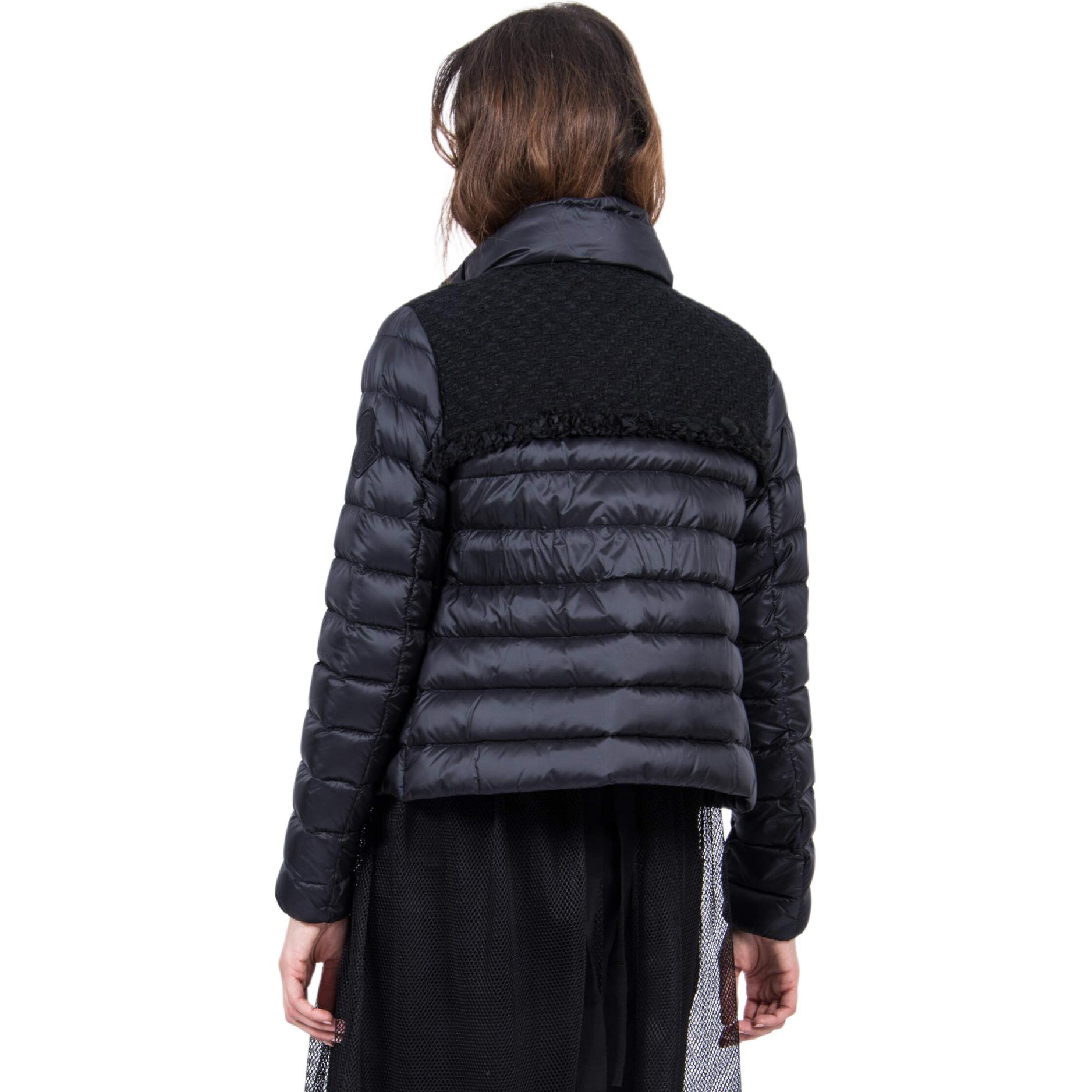 (Women) Moncler LUNAIRE Wool-Blend Down Jacket  Black F10931A50300C0358 圖 4