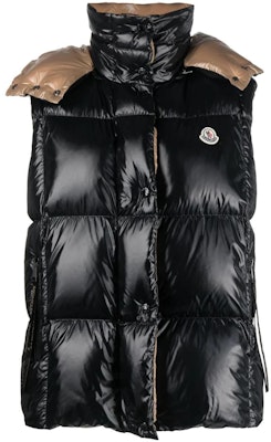 (W) モンクレール ルズール シャイニー ダウン フード付き ノースリーブ ベスト ブラック 1A0010268950999 Order (W) モンクレール ルズール シャイニー ダウン フード付き ノースリーブ ベスト ブラック 1A0010268950999