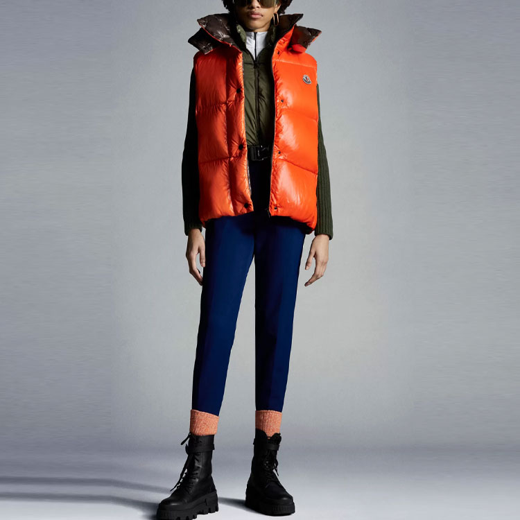 (Women) Moncler Luzule FW21 Detachable Hood Down Vest Women’s Orange G20931A0009968950326 圖 3