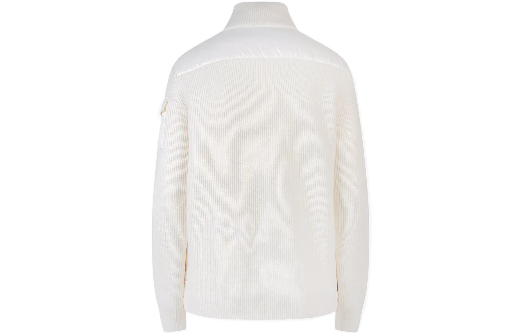 Lookbook (W) 蒙克莱 MAGLIA CARDIGAN FW22 白色拉链短款冬季羽绒夹克 H20939B00026M1131034