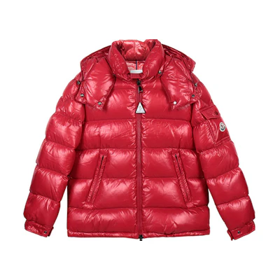 (Women) Moncler Maire FW22 Red Hooded Down Jacket Winter Crop Coat F20931A57600C0064457