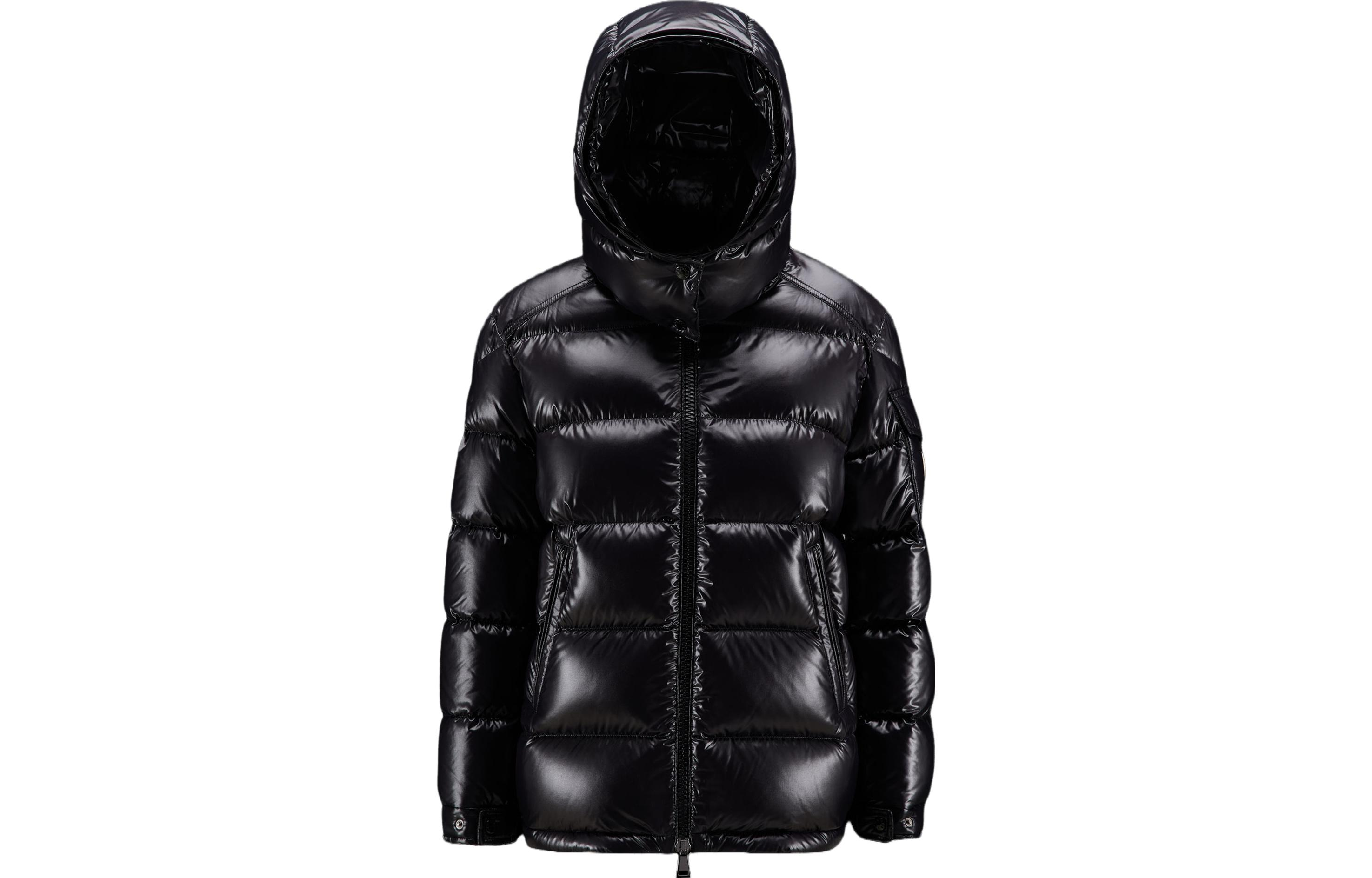 (Women) Moncler Maire Series  Black Short Hooded Ski Down Jacket. I20931A0014268950999