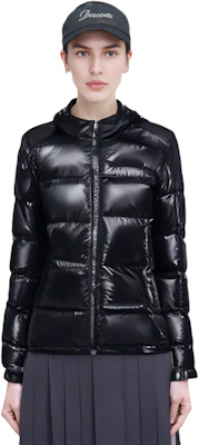 (W) 몽클레르 마이르 블랙 숏 후드 스키 다운 재킷. I20931A0014268950999 2