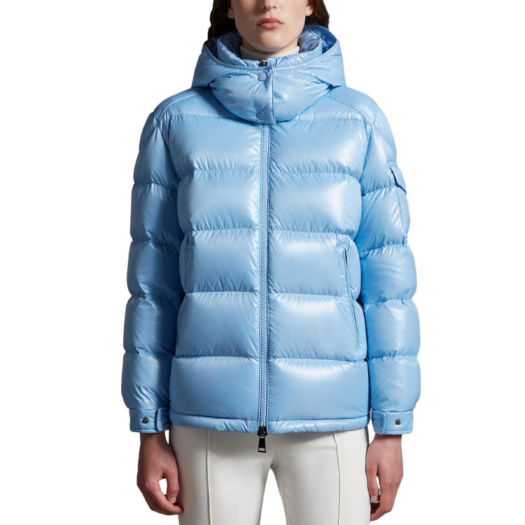 (Women) Moncler Maire Series Solid Color Hooded Down Jacket Powder Blue Women. I20931A0014268950713 圖 4