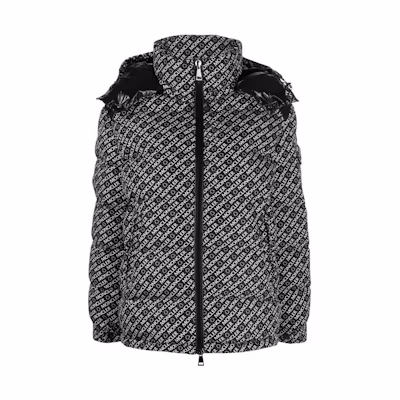(Women) Moncler Maire SS22 Short Puffer Jacket Black Winter Warm Logo Print. H20931A00149596CFF90