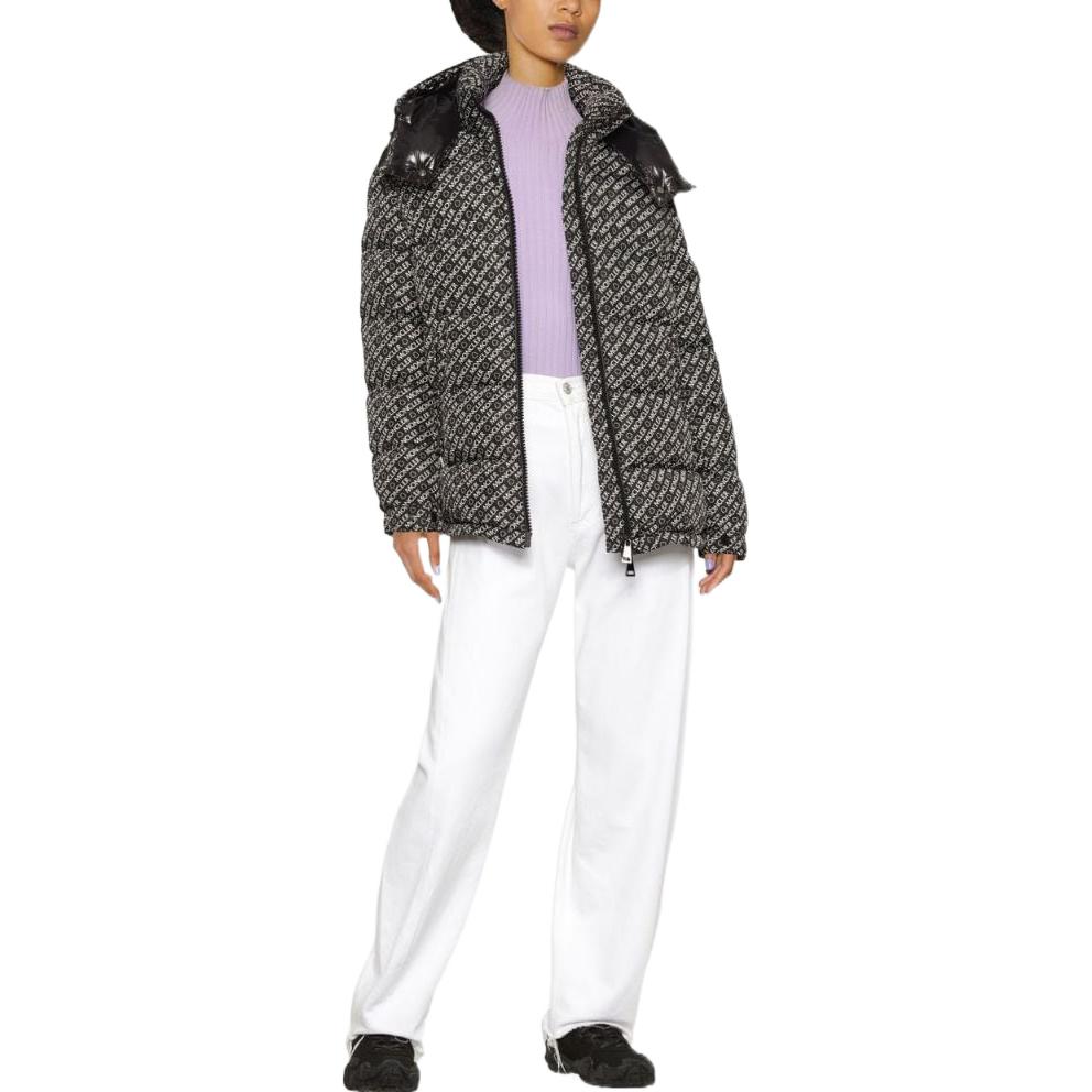 (Women) Moncler Maire SS22  Short Puffer Jacket Black Winter Warm Logo Print. H20931A00149596CFF90 圖 3