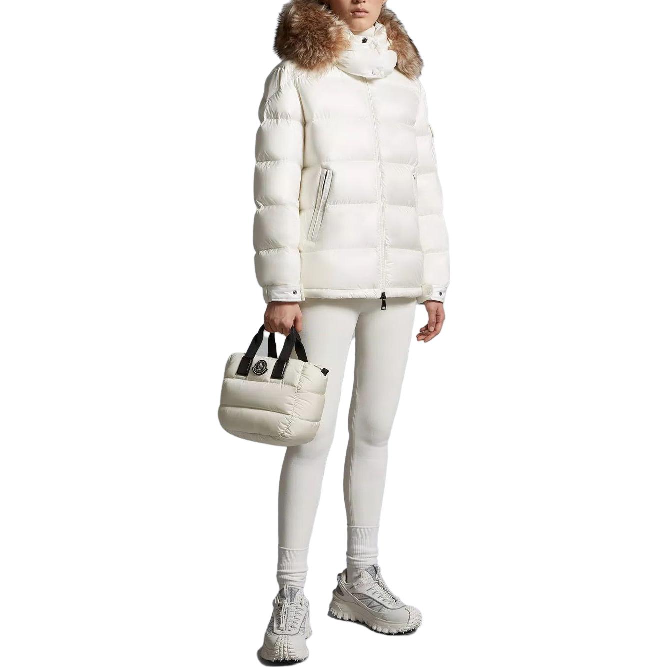 (Women) Moncler Mairefur  White Down Jacket with Detachable Hood and Zipper. I20931A00187595ZZ034 圖 5
