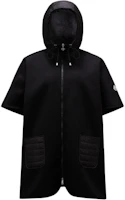 (Women) Moncler Mantella Zip-Up Hooded Cape Coat Black. J20933G000030U261999 (Women) Moncler Mantella Zip-Up Hooded Cape Coat Black. J20933G000030U261999