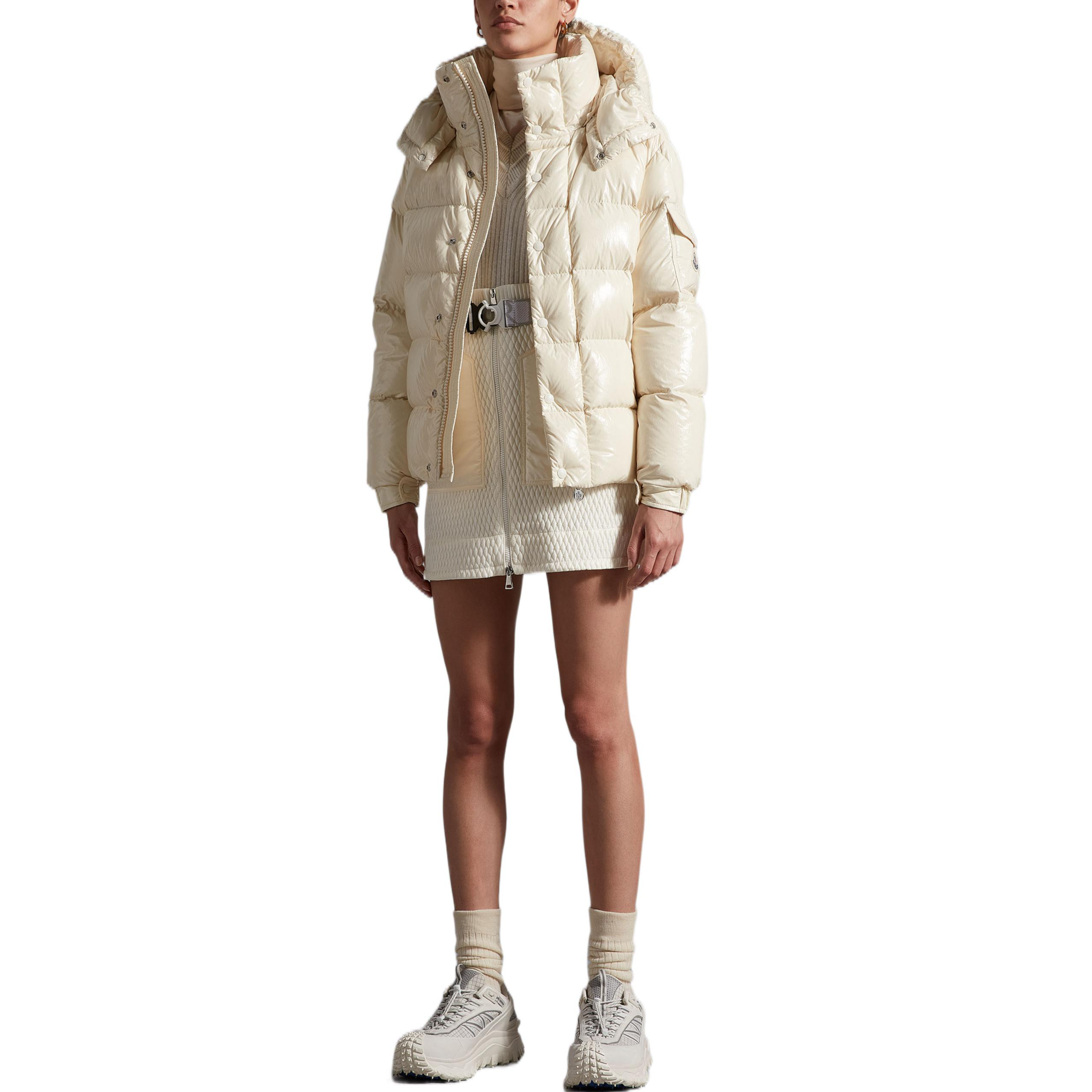 Lookbook (W) Moncler Maya 70週年象牙白短版羽絨外套 H20931A001535969T070