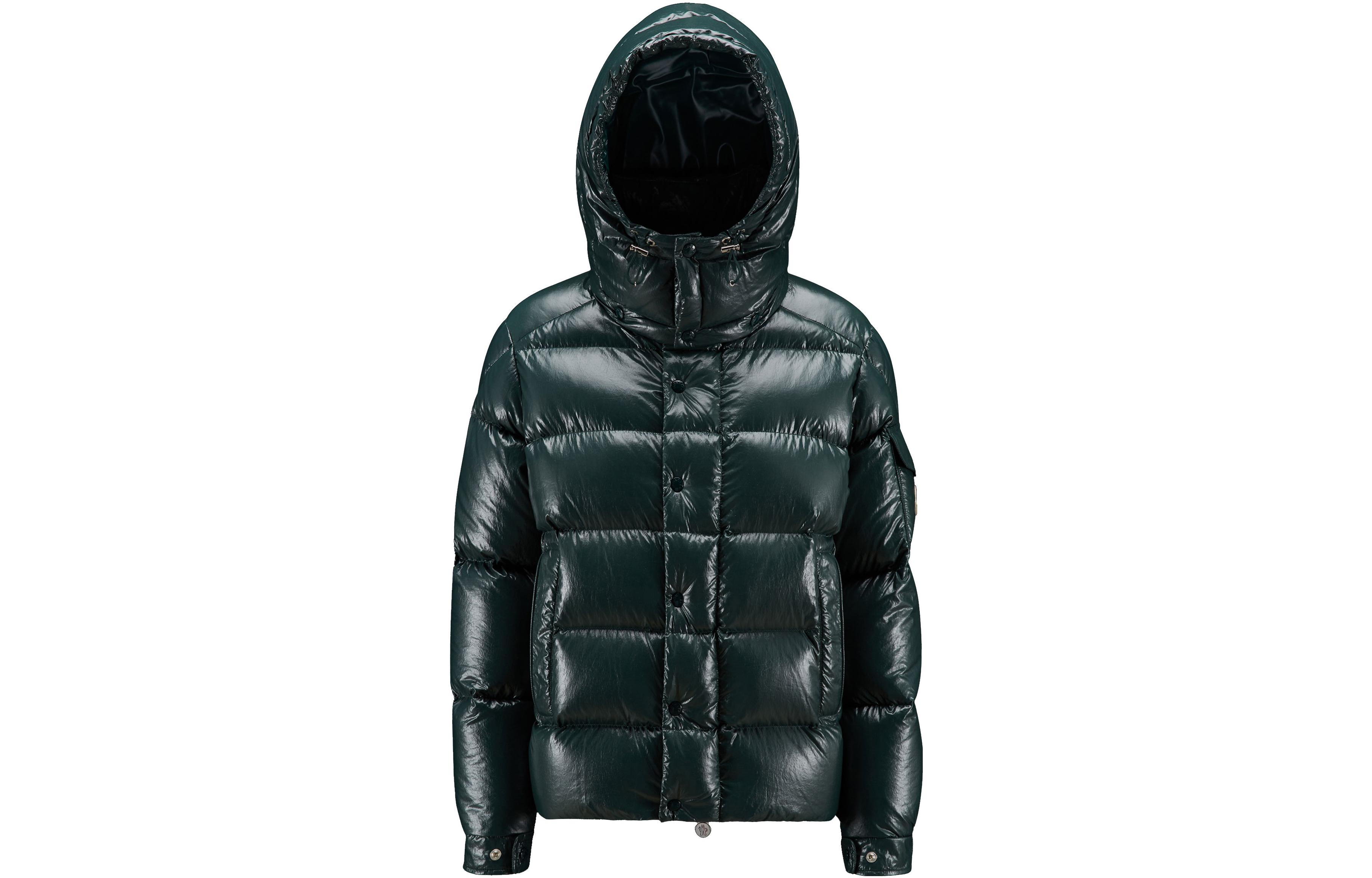(Women) Moncler Maya  Short Puffer Jacket Winter Forest Green Hooded Coat. H20931A001535969T872 圖 2