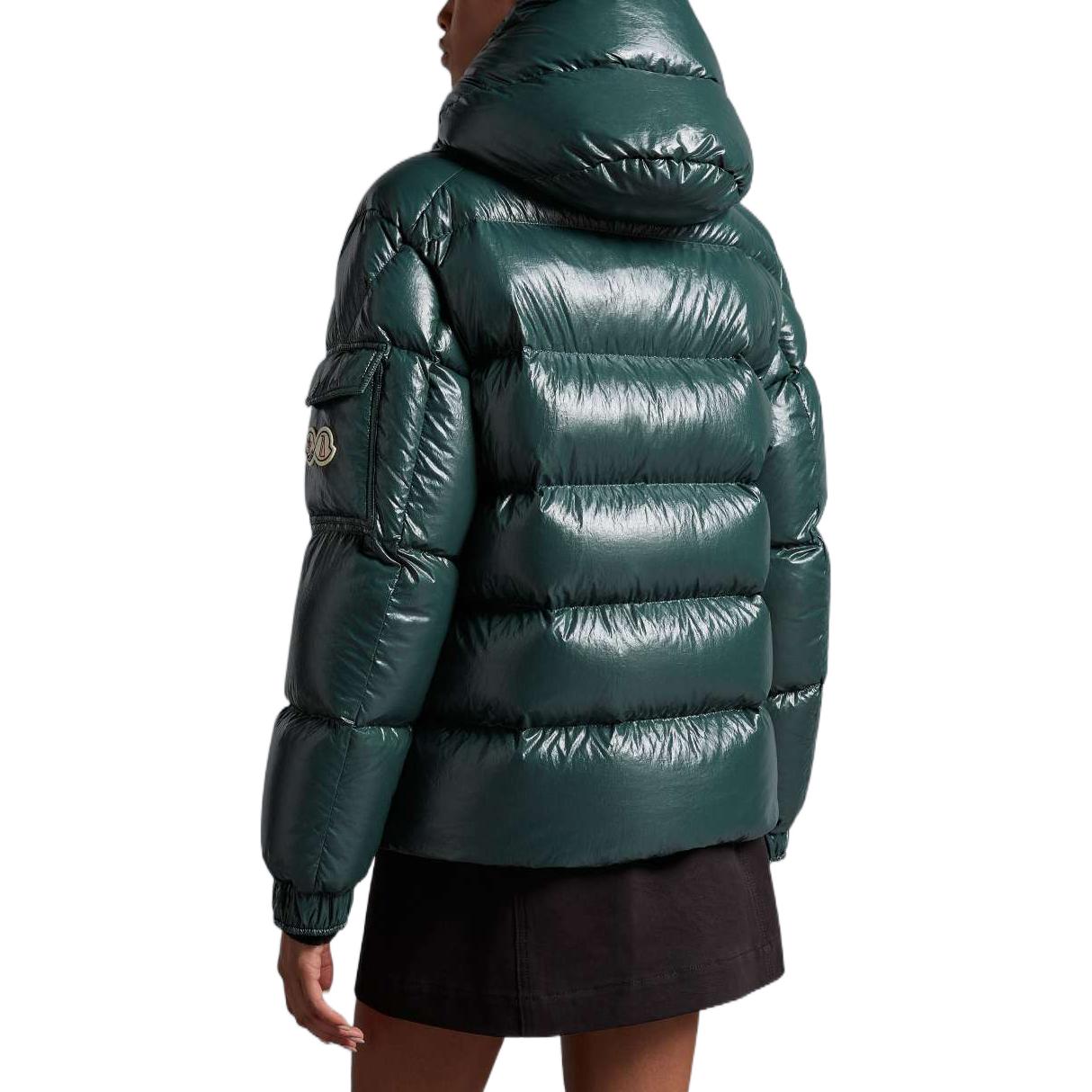 (Women) Moncler Maya  Short Puffer Jacket Winter Forest Green Hooded Coat. H20931A001535969T872 圖 4
