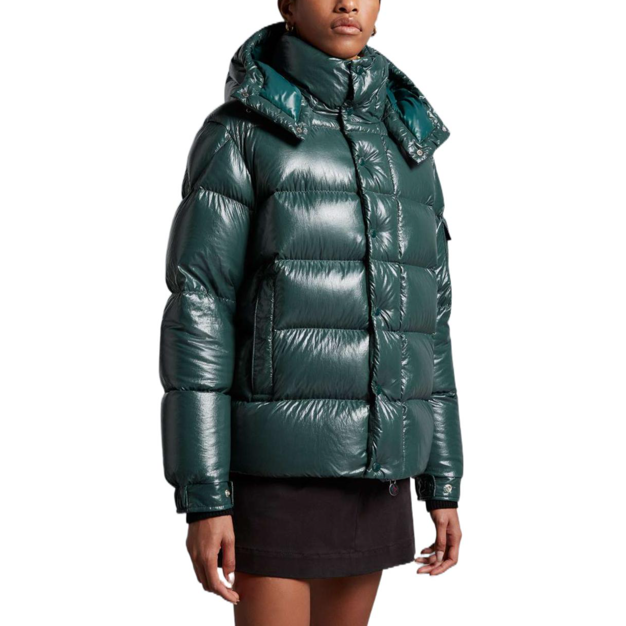 (Women) Moncler Maya  Short Puffer Jacket Winter Forest Green Hooded Coat. H20931A001535969T872 圖 5