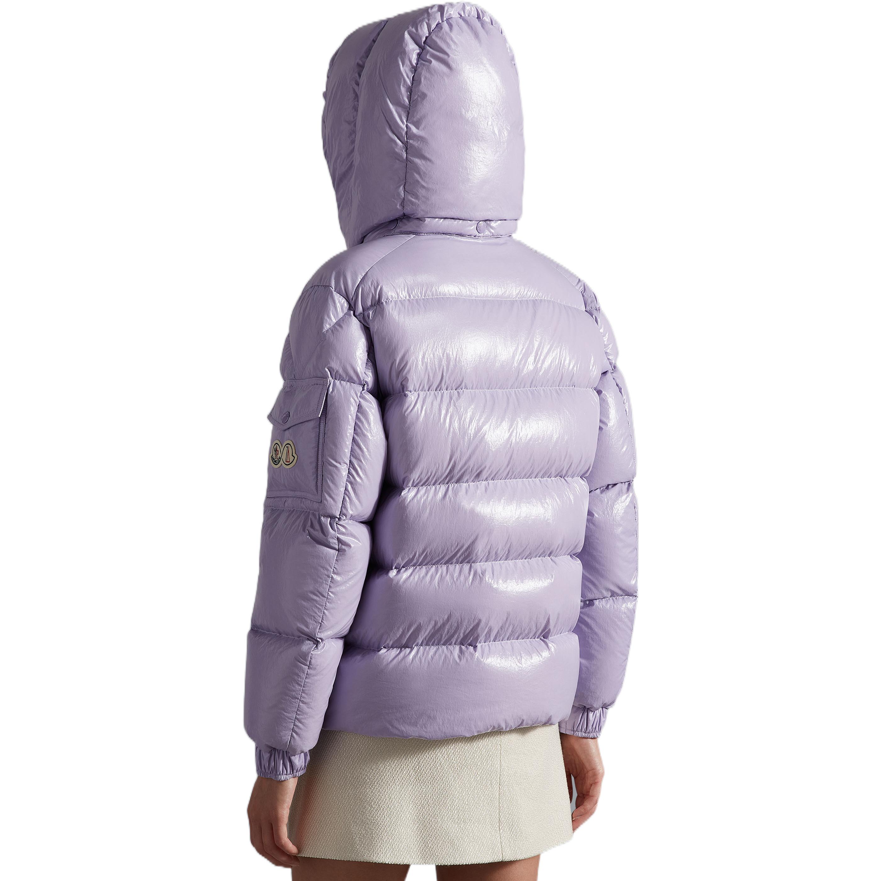 (Women) Moncler Maya FW22  Lavender Short Hooded Down Jacket H20931A001535969T605 圖 4