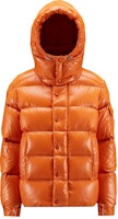 (Women) Moncler Maya FW22 Orange Hooded Zip Puffer Jacket Short-Length H20931A001535969T330 (Women) Moncler Maya FW22 Orange Hooded Zip Puffer Jacket Short-Length H20931A001535969T330