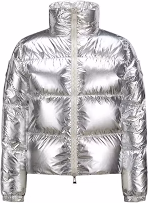 (W) Moncler Meuse Jaket Bulu Perak Leher Tinggi Lengan Panjang Zip-Up. I20931A00058596WHM93 Order (W) Moncler Meuse Jaket Bulu Perak Leher Tinggi Lengan Panjang Zip-Up. I20931A00058596WHM93