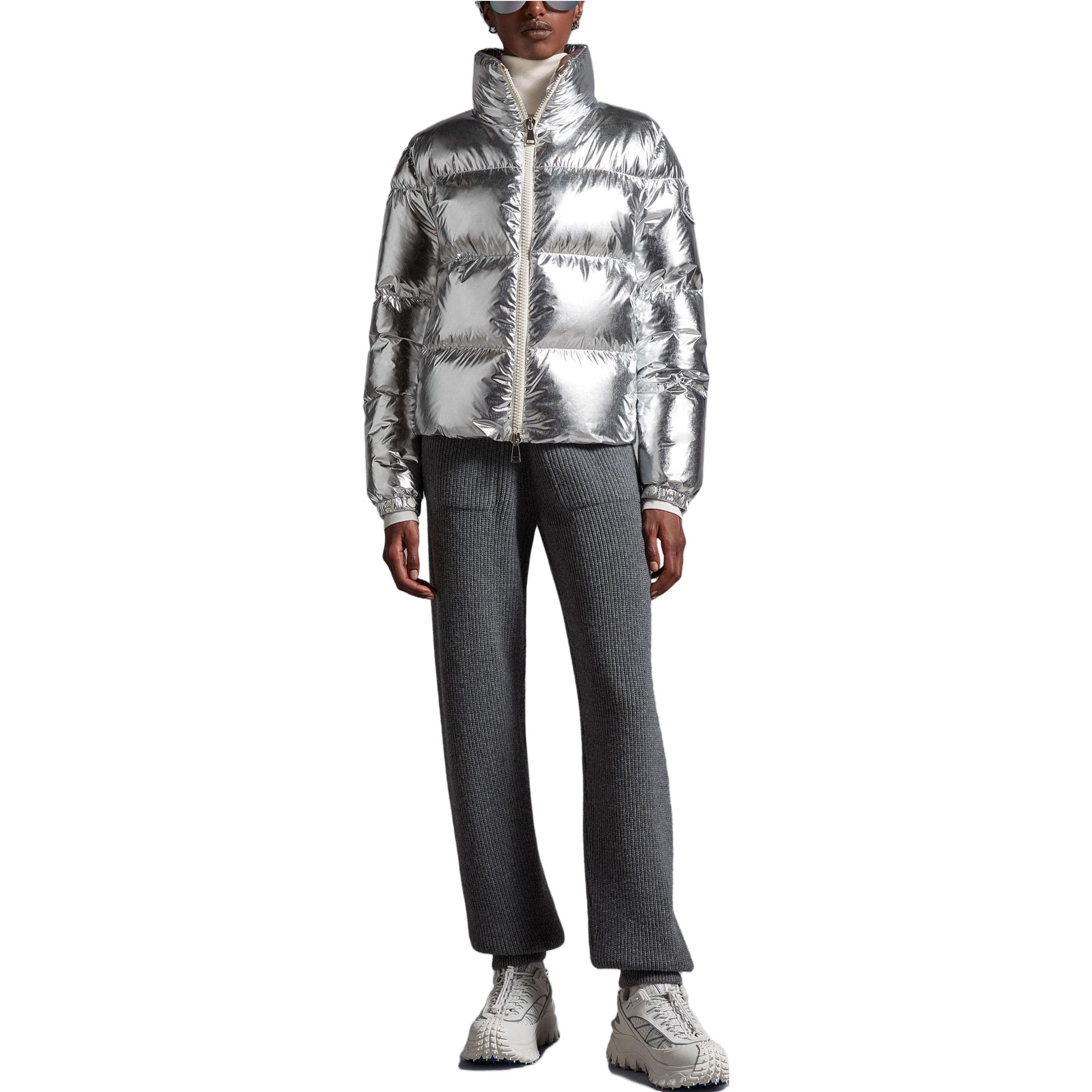 (Women) Moncler Meuse Silver Zip-Up High Collar Long Sleeve Down Jacket . I20931A00058596WHM93 圖 3
