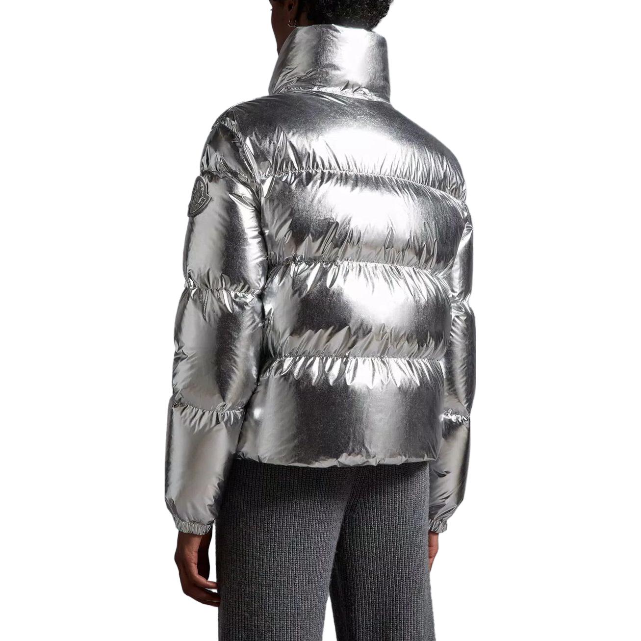 (Women) Moncler Meuse Silver Zip-Up High Collar Long Sleeve Down Jacket . I20931A00058596WHM93 圖 4