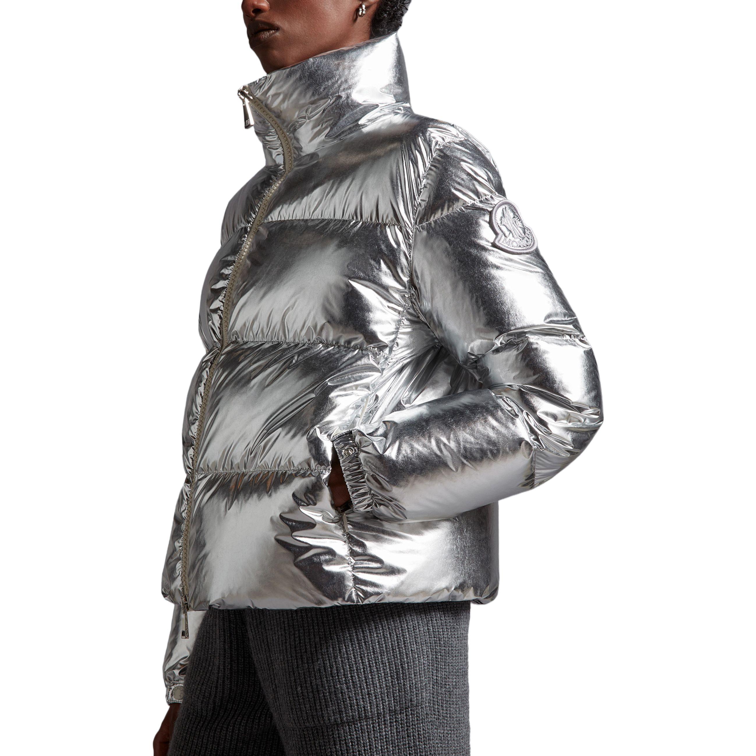 (Women) Moncler Meuse Silver Zip-Up High Collar Long Sleeve Down Jacket . I20931A00058596WHM93 圖 5