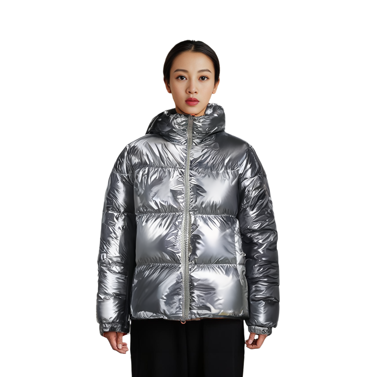 (Women) Moncler Meuse Silver Zip-Up High Collar Long Sleeve Down Jacket . I20931A00058596WHM93 圖 6