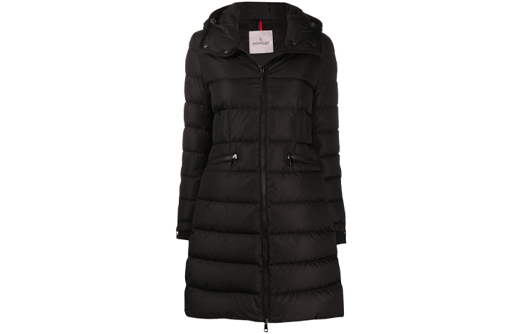 (Women) Moncler Mid-Length Down Coat with Hood Winter Black F20931C56300C0063