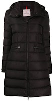 (Women) Moncler Mid-Length Down Coat with Hood Winter Black F20931C56300C0063 (Women) Moncler Mid-Length Down Coat with Hood Winter Black F20931C56300C0063