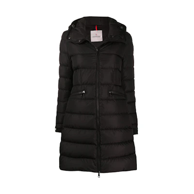 (Women) Moncler Mid-Length Down Coat with Hood Winter Black F20931C56300C0063