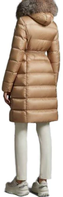 (W) Moncler 中長版修身連帽外套 淺棕色 I20931C000345396Q239 Shop (W) Moncler 中長版修身連帽外套 淺棕色 I20931C000345396Q239