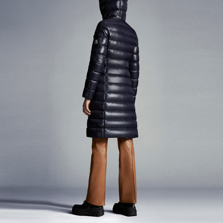 (Women) Moncler Moka Series Logo Zip Puffer Jacket - Navy Blue G20931C5130068950742 圖 4