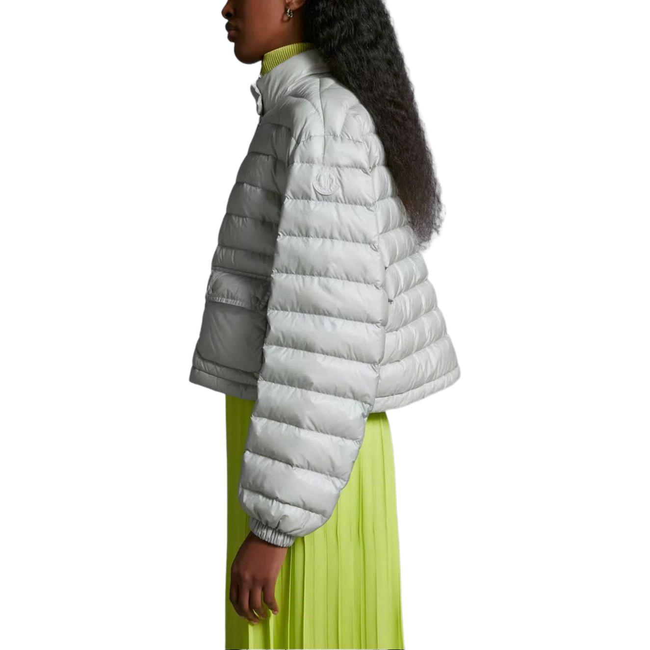 (Women) Moncler Morelans  Light Grey Down Jacket with Zip and Stand Collar. J10931A000465964A91Y 圖 6