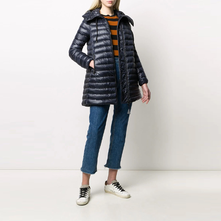 (Women) Moncler Navy Blue Slim-Fit Winter Down Jacket with Hood. F10931B10000C0070 圖 3