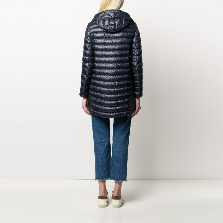 (Women) Moncler Navy Blue Slim-Fit Winter Down Jacket with Hood. F10931B10000C0070 圖 4