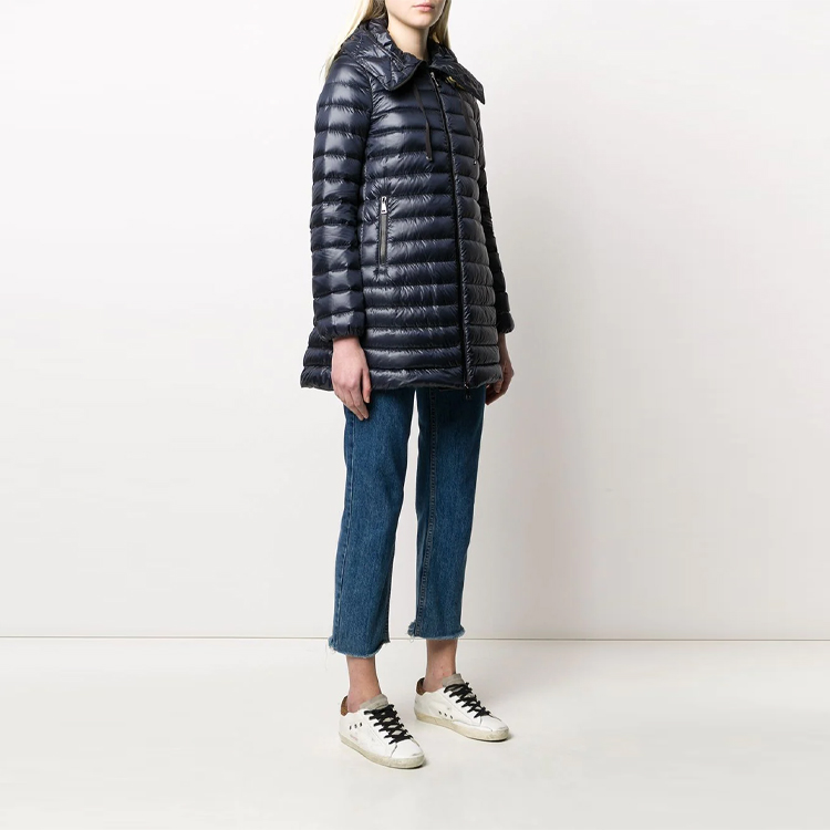 (Women) Moncler Navy Blue Slim-Fit Winter Down Jacket with Hood. F10931B10000C0070 圖 5