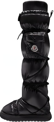 (Women) Moncler Nylon High-Top Snow Boots 'Lacquered Black' I209B4H00040M3428999 Buy (Women) Moncler Nylon High-Top Snow Boots 'Lacquered Black' I209B4H00040M3428999