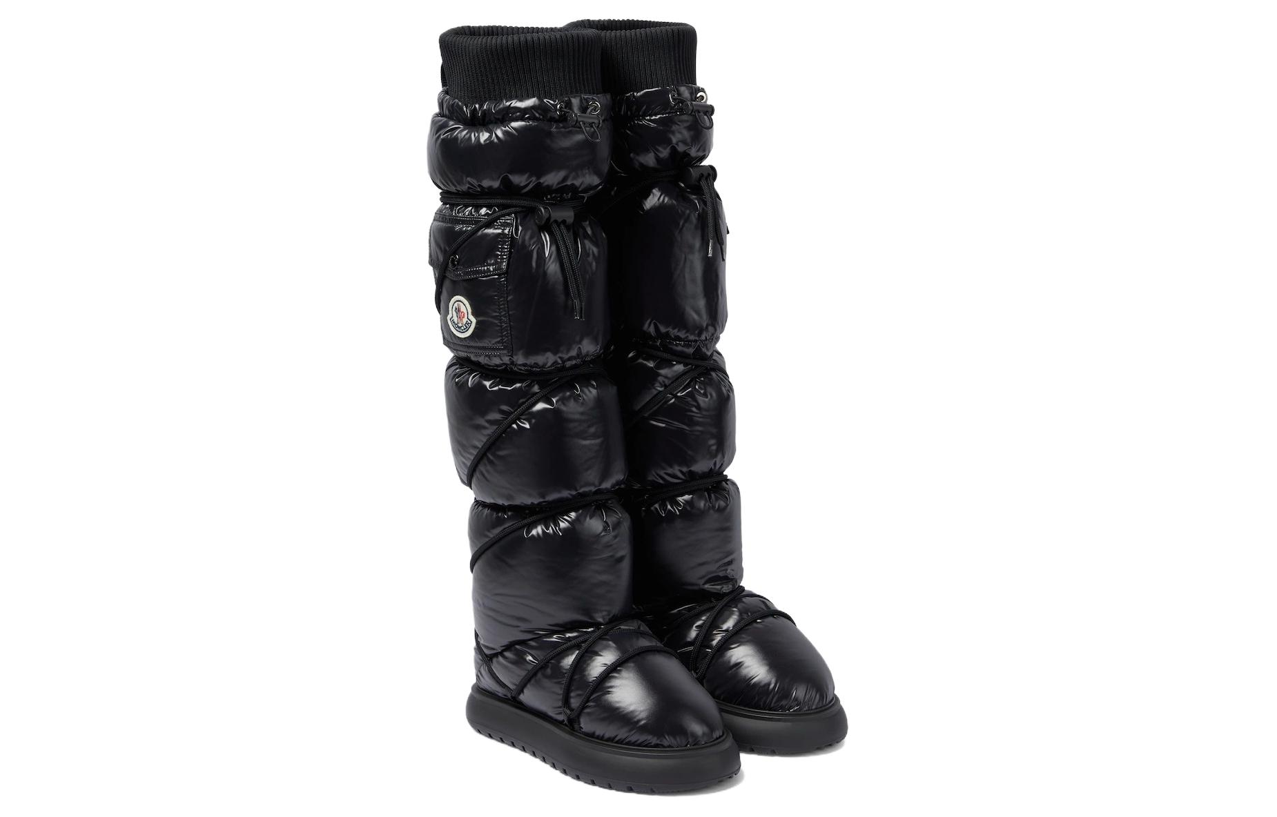 Lookbook (W) Moncler Sepatu Bot Tinggi Salju Nilon 'Lacquered Black' I209B4H00040M3428999