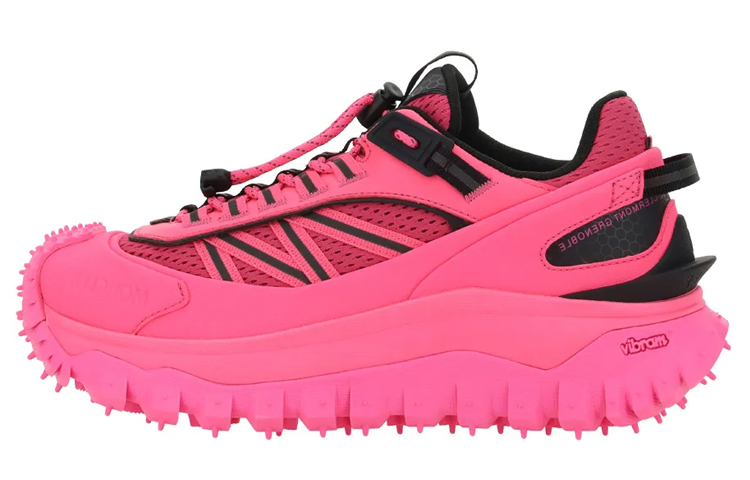 (W) Moncler Nylon Logo Low-Top Sneaker 'Pink'