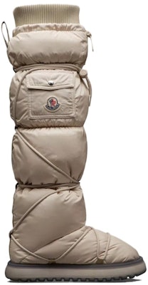 (Women) Moncler Nylon Round Toe Lace-Up High-Top Snow Boots 'Light Brown' I209B4H00040M3721268 Order (Women) Moncler Nylon Round Toe Lace-Up High-Top Snow Boots 'Light Brown' I209B4H00040M3721268